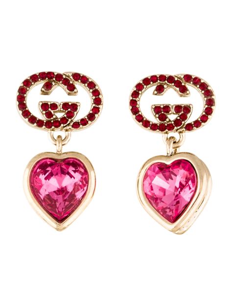 gucci earrings gold heart|gucci heart earrings beaverbrooks.